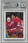 Adam Oates Autographed 1987-88 O-Pee-Chee Rookie Card