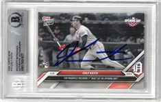 Colt Keith Autographed 2024 Topps Now Rookie Card