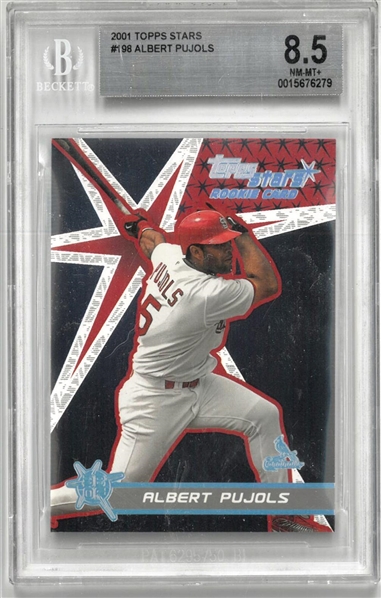 Albert Pujols BGS 8.5 2001 Topps Stars