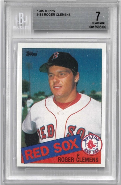 Roger Clemens BGS 7 1985 Topps