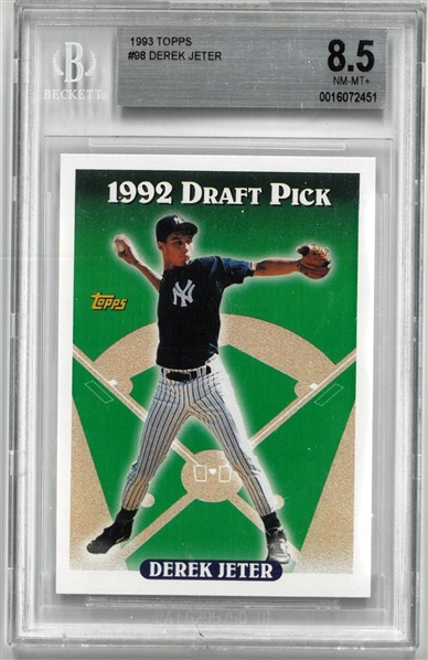 Derek Jeter BGS 8.5 1993 Topps