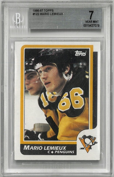 Mario Lemieux BGS 7 1986-87 Topps