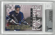 Wayne Gretzky BGS 8 1997-98 Donruss Limited Fabric of the Game /250
