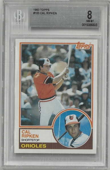 Cal Ripken, Jr. BGS 8 1983 Topps