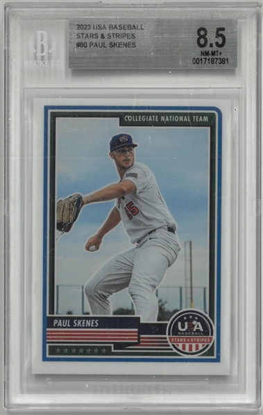 Paul Skenes BGS 8.5 2023 USA Stars & Stripes