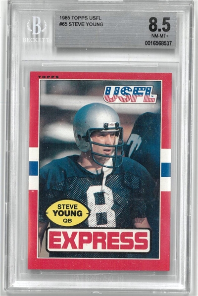 Steve Young BGS 8.5 1985 Topps USFL