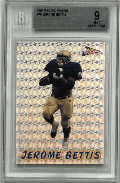 Jerome Bettis BGS 9 1993 Pacific Prisms