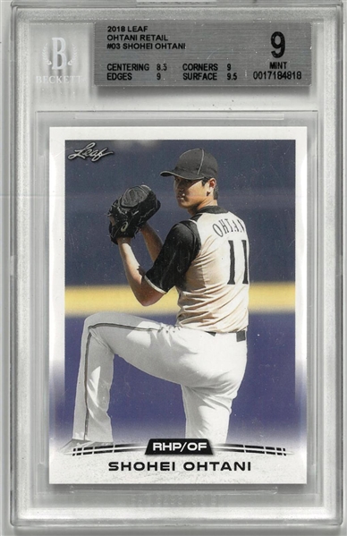 Shohei Ohtani BGS 9 2018 Leaf 