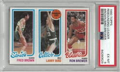 Larry Bird PSA 6 1980 Topps Rookie Card