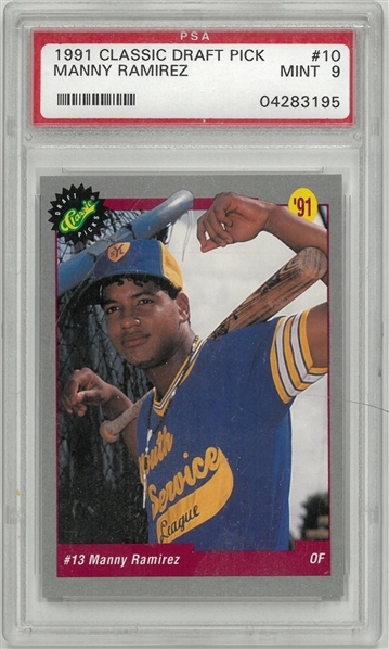 Manny Ramirez PSA 9 1991 Classic Draft Pick