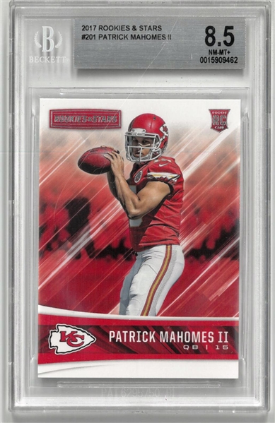 Patrick Mahomes BGS 8.5 2017 Rookies & Stars