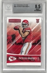 Patrick Mahomes BGS 8.5 2017 Rookies & Stars