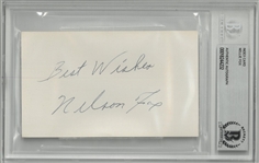 Nellie Fox Autographed 3x5 Index Card