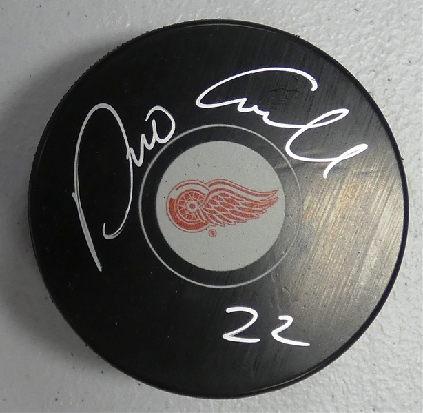 Dino Ciccarelli Autographed Red Wings Puck