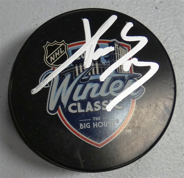Pavel Datsyuk Autographed Winter Classic Puck