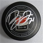 Dylan Larkin Autographed Inaugural Season at LCA Puck