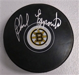 Phil Esposito Autographed Bruins Puck