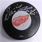 Dominik Hasek Autographed Red Wings Puck