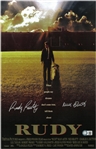 Rudy Ruettiger Autographed 11x17 Movie Poster