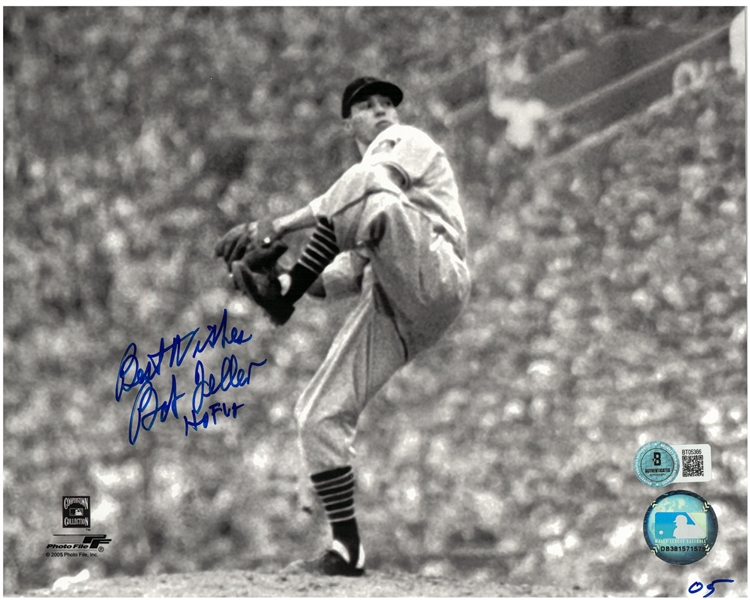 Bob Feller Autographed 8x10
