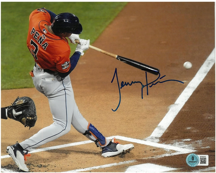 Jeremy Pena Autographed 8x10