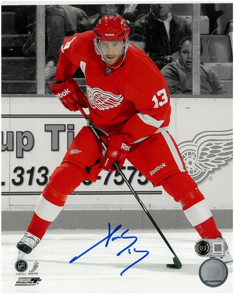 Pavel Datsyuk Autographed 8x10