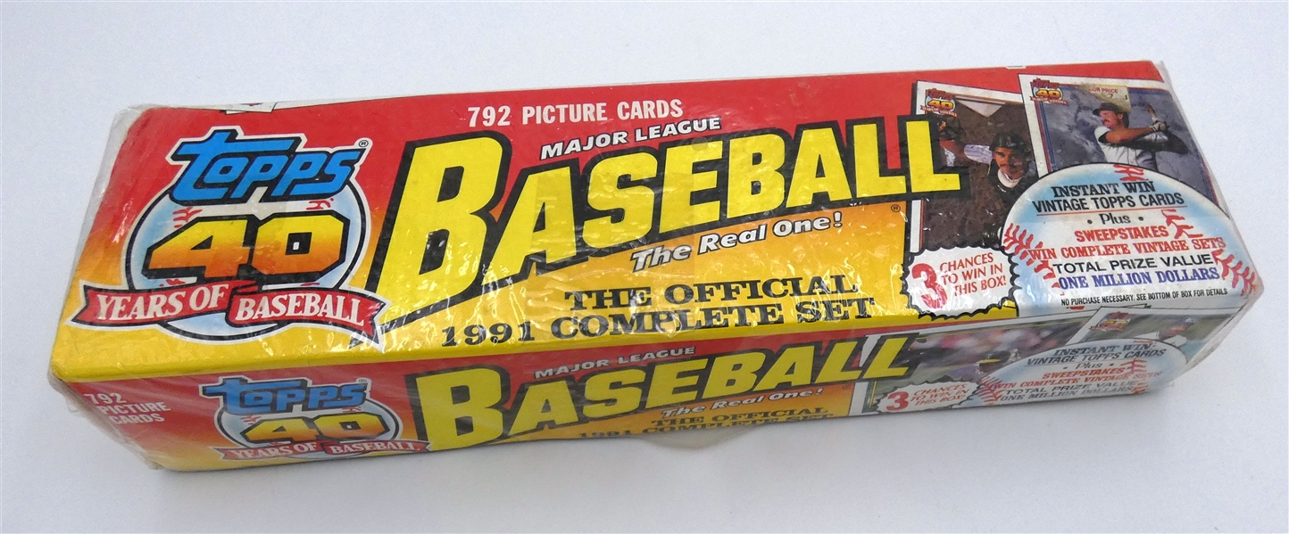 1991 Topps Baseball Factory Set