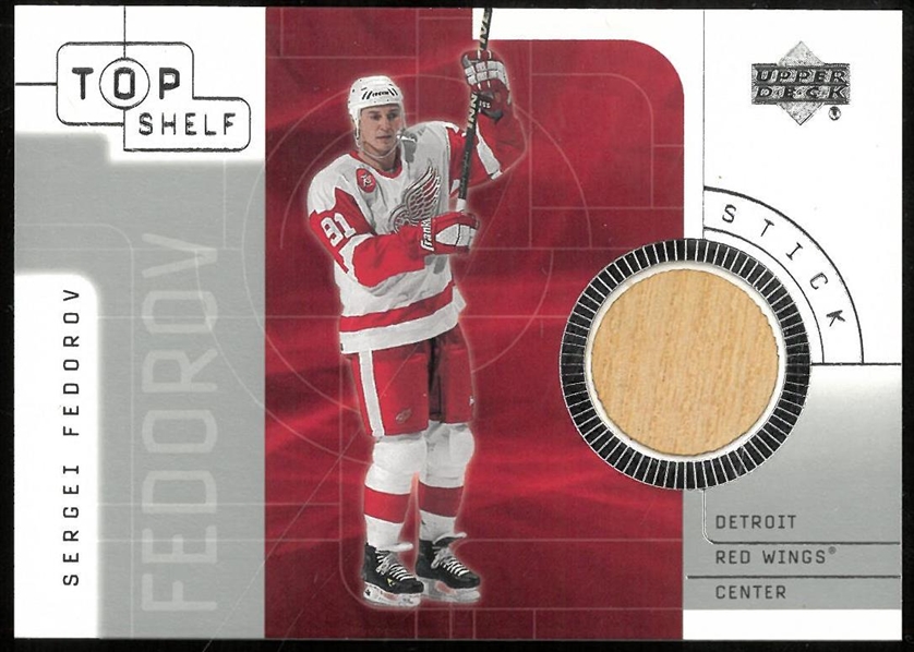 Sergei Fedorov 2001-02 Upper Deck Top Shelf Game Used Stick