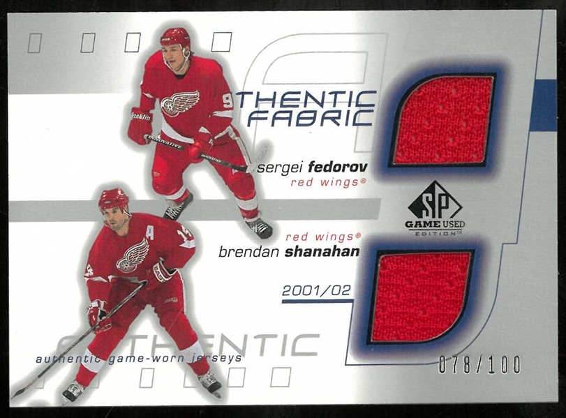 Sergei Fedorov & Brendan Shanahan 2001-02 SP Game Used