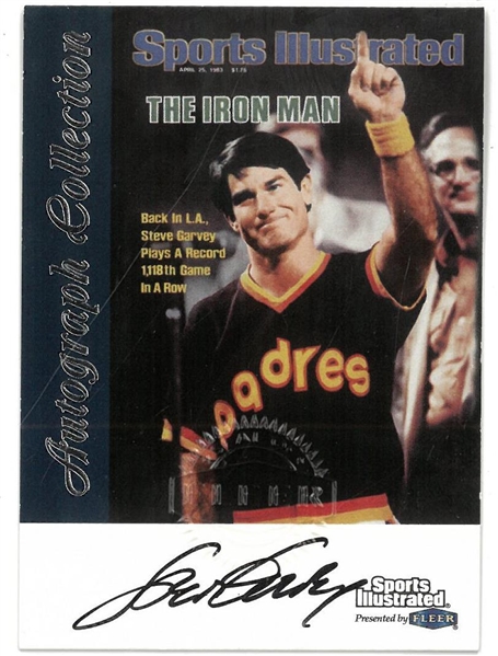 Steve Garvey Autographed Fleer Sports Illustrated Card