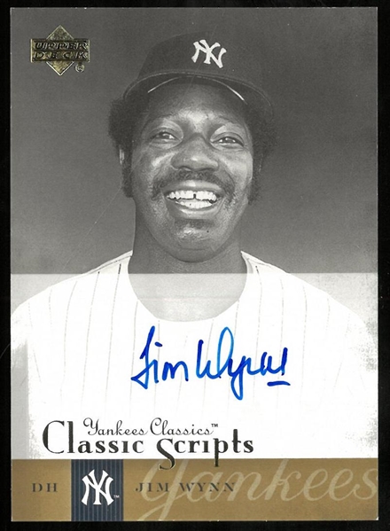 Jim Wynn Autographed Upper Deck Classic Scripts