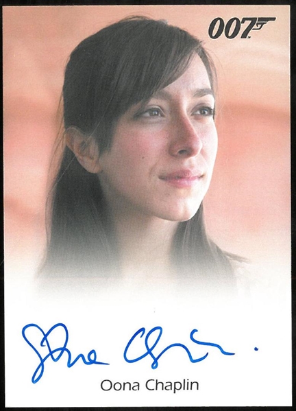 Oona Chaplin Autographed James Bond Classics