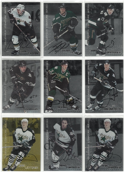 Dallas Stars 1999-00 Be A Player Autographed Lot