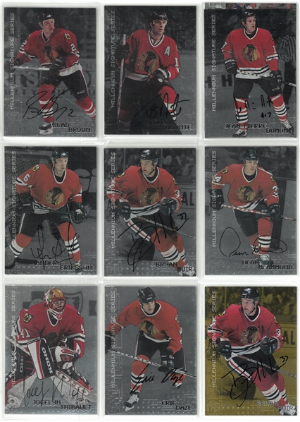 Chicago Blackhawks 1999-00 Be A Player Autographed Lot