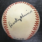 Stanley "Bucky" Harris Autographed Baseball