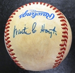 Waite Hoyt Autographed Baseball