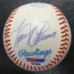 Triple Crown Autographed Baseball (Mantle, Williams, Cabrera, Yaz, Robinson)