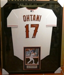 Shohei Ohtani Autographed Framed Angels Jersey