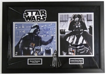 David Prowse & James Earl Jones Autographed Darth Vader Framed Display