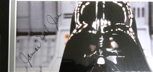 David Prowse & James Earl Jones Autographed Darth Vader Framed Display