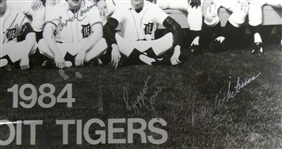1984 Detroit Tigers Team Signed Framed 16x20 (35 Autos)