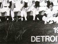1984 Detroit Tigers Team Signed Framed 16x20 (35 Autos)
