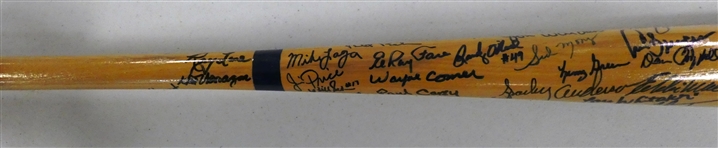 1968 & 1984 Detroit Tigers Signed Bat (56 Autos)
