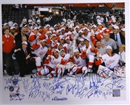 2008 Detroit Red Wings Team Signed 16x20 (27 Autos)