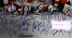 2008 Detroit Red Wings Team Signed 16x20 (27 Autos)