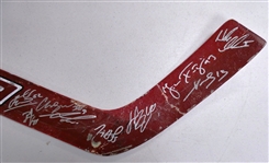 2008 Detroit Red Wings Team Signed Stick (20 Autos)