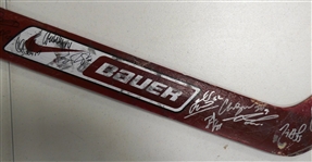 2008 Detroit Red Wings Team Signed Stick (20 Autos)