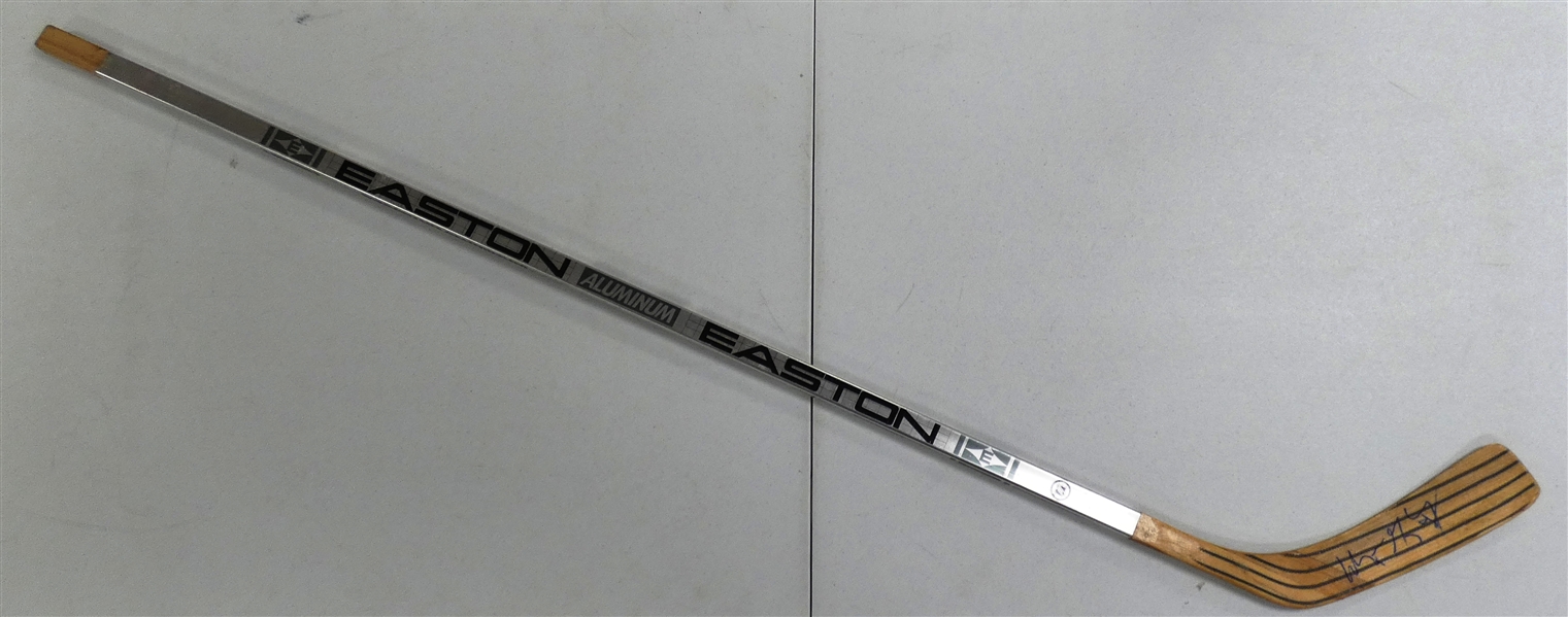 Wayne Gretzky Autographed Aluminum Easton Game Model Stick