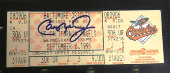Cal Ripken, Jr. Autographed Framed 2131 Ticket & 16x20 Display