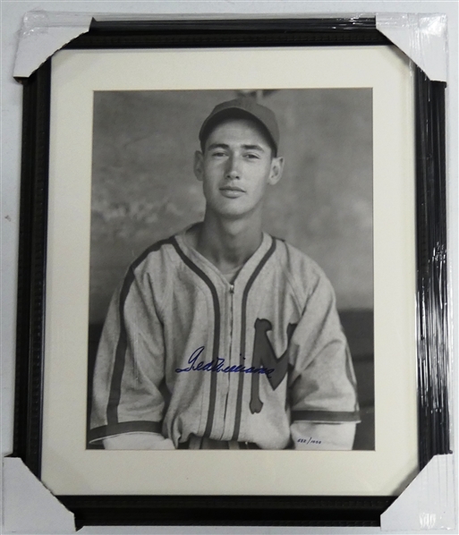 Ted Williams Autographed Framed 16x20 - 1938 Minnesota Millers